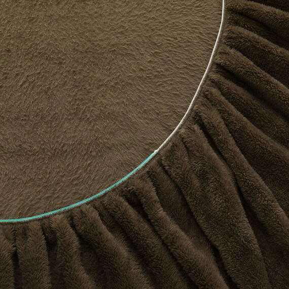 たて・よこストレッチ Nフィットシーツ セミシングル-シングル(NウォームWSP ダークモカ D2527 SS-S) 14枚目画像