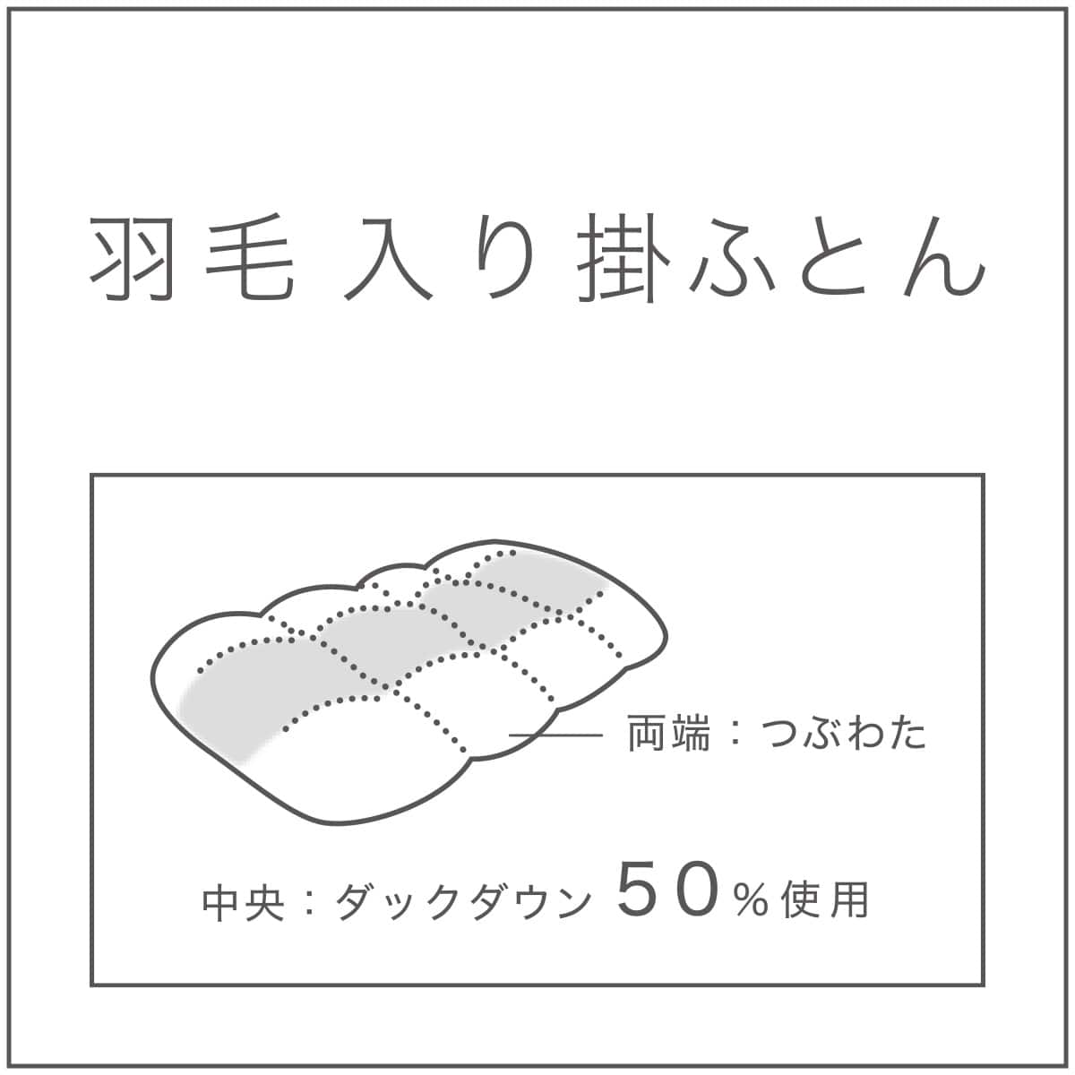 羽毛入り掛ふとん セミダブル(S-1 K2519 SD) | ニトリネット【公式