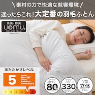 羽毛掛ふとん スタンダード(中央ダックダウン80%/側面50%)UL K2521