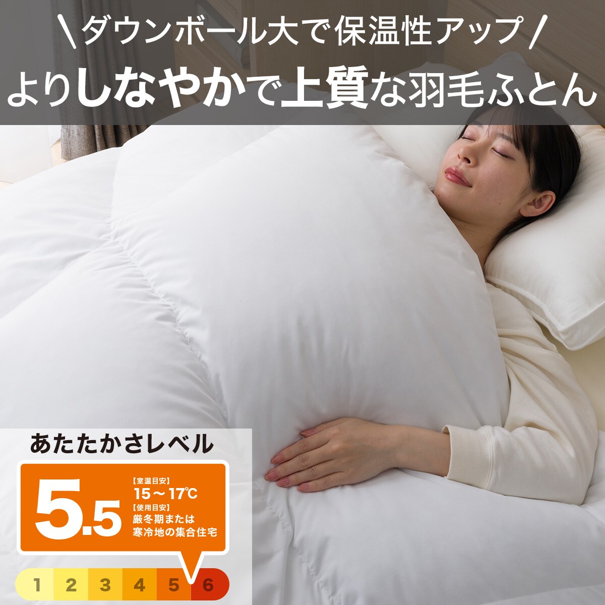 【新品未開封】ニトリ 羽毛 掛ふとん 布団 SD セミダブル 170×210cm 羽毛掛ふとん セレクト セミダブル(UL2 K2522 SD) | ニトリネット