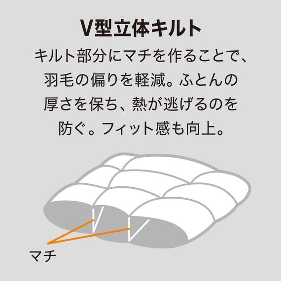 羽毛掛ふとん セレクト ダブル(UL2 K2522 D) 9枚目画像