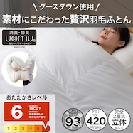羽毛掛ふとん プレミアム(グースダウン93%)ULG4 K2524