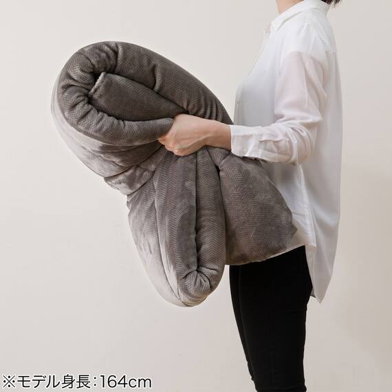 カバーのいらない両面掛ふとん クイーン(Nウォーム GY K2526 Q) 17枚目画像