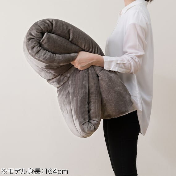 カバーのいらない両面掛ふとん クイーン(Nウォーム GY K2526 Q) 17枚目画像