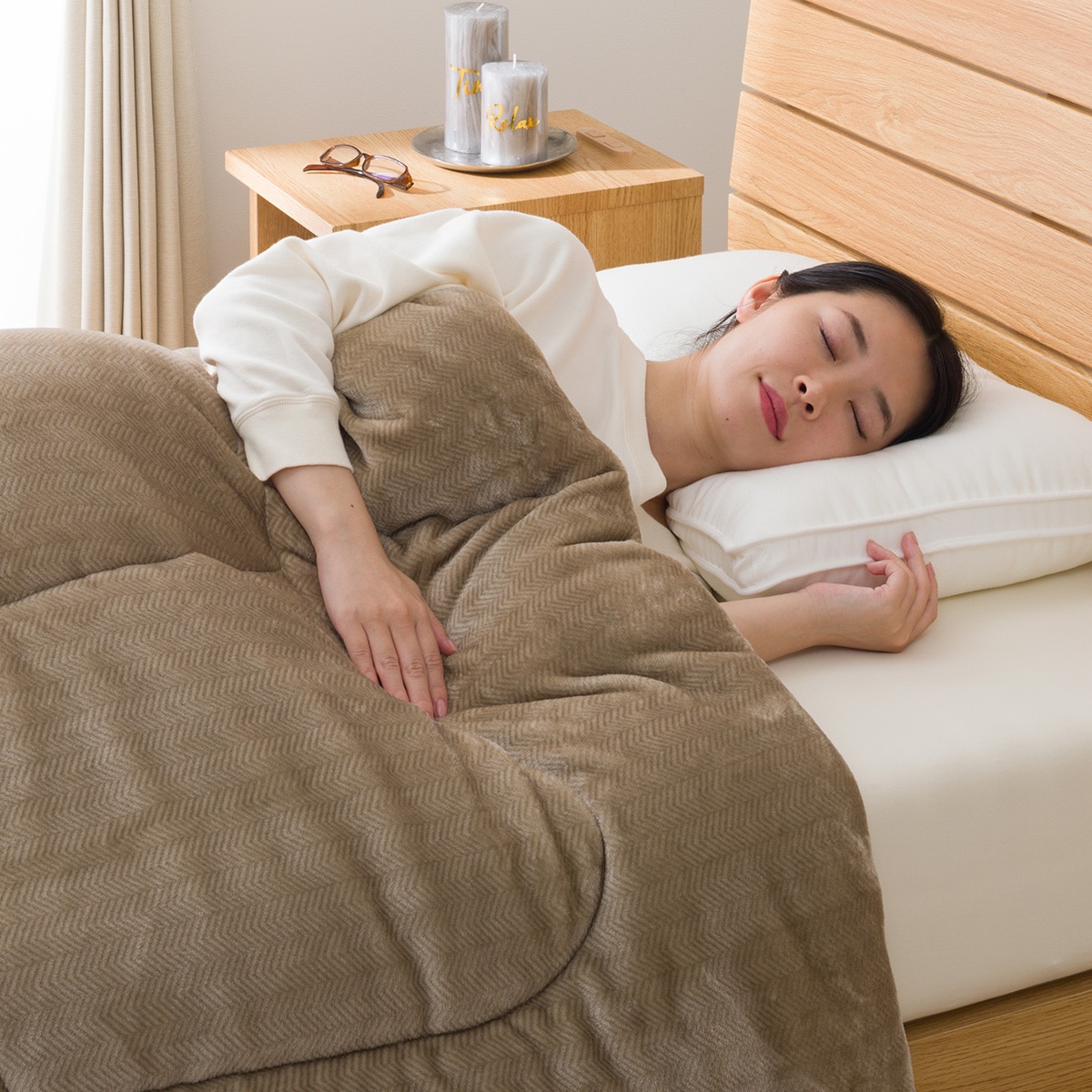 カバーのいらない両面掛ふとん セミダブル(Nウォーム BE K2527 SD