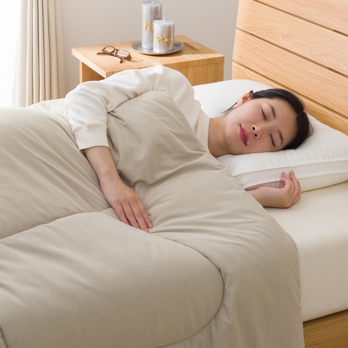 カバーのいらない両面掛ふとん セミダブル(Nウォーム BE K2527 SD