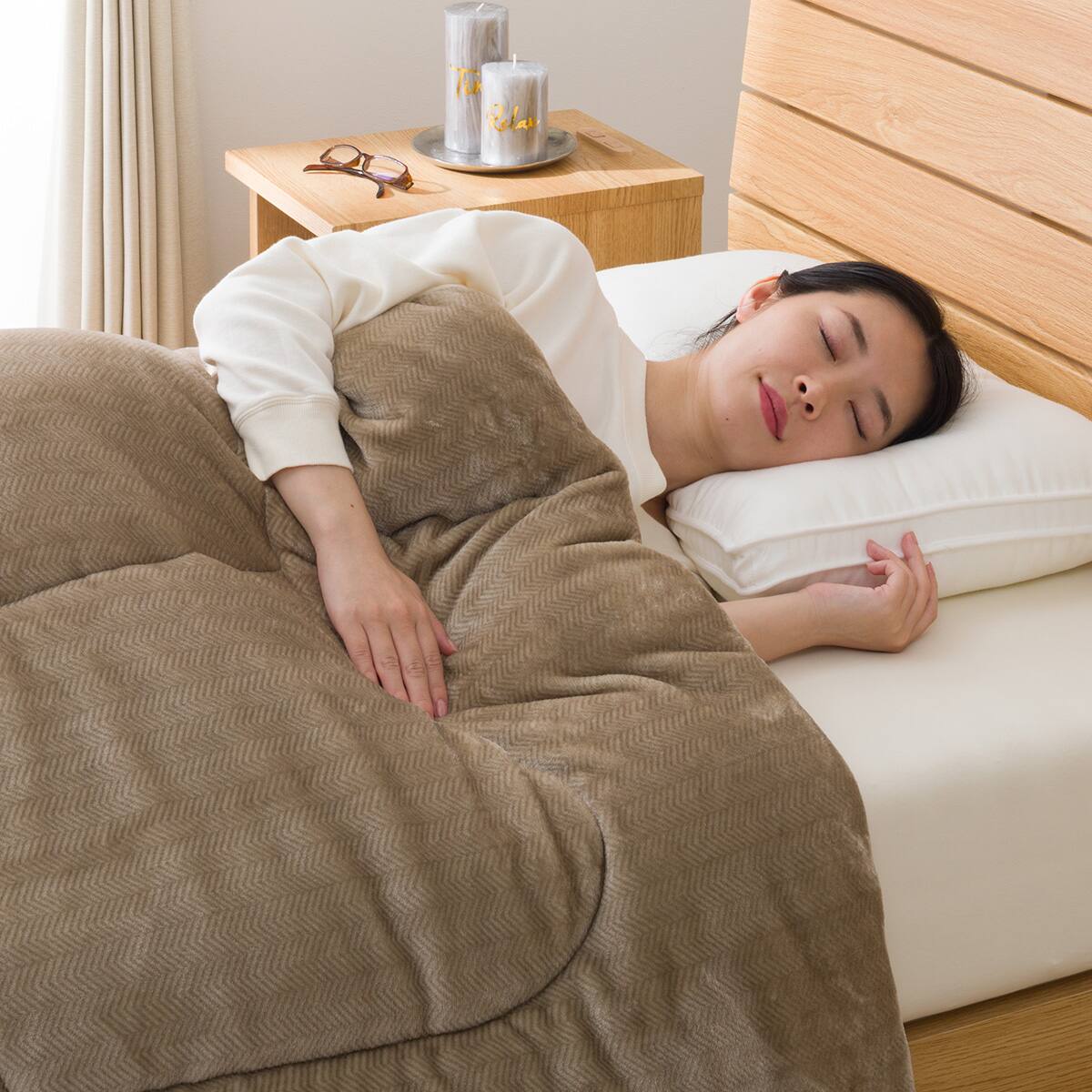 カバーのいらない両面掛ふとん クイーン(Nウォーム BE K2527 Q