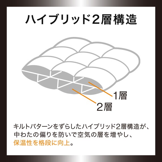 ホテルスタイル掛ふとん ダブル(Nホテル セレクト K2515 D) 6枚目画像