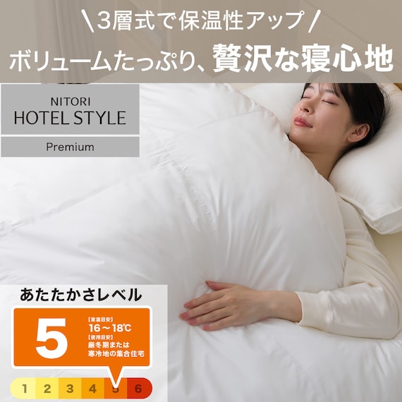 ホテルスタイル掛ふとん セミダブル(Nホテル プレミアム K2516 SD) 2枚目画像