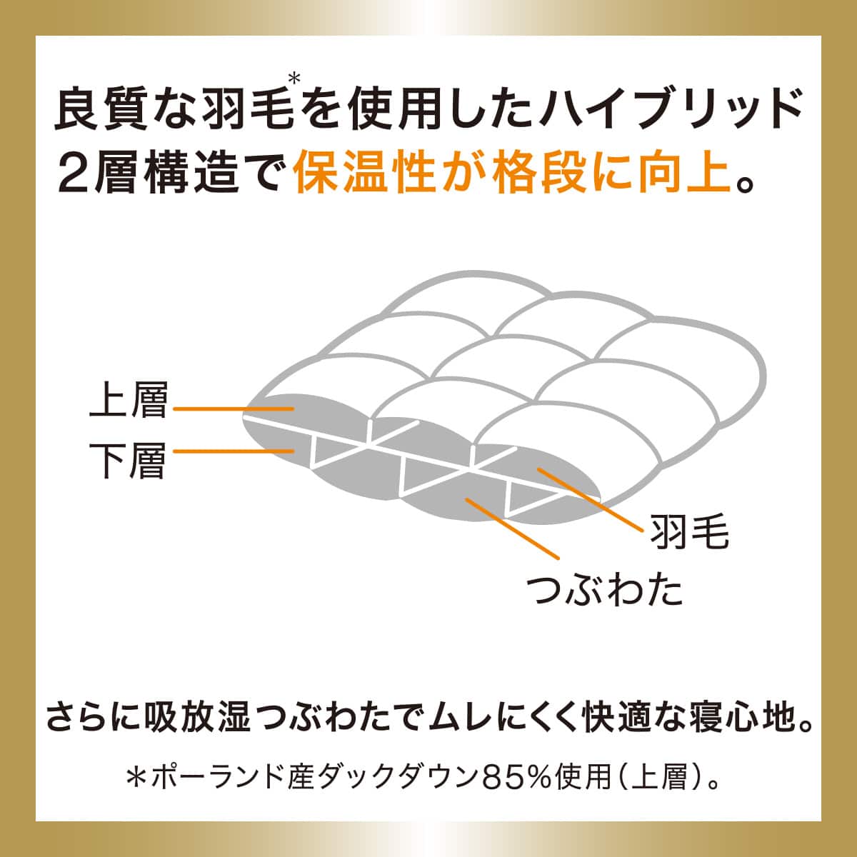 ホテルスタイル掛ふとん セミダブル(Nホテル ラグジュアリー K2517SD