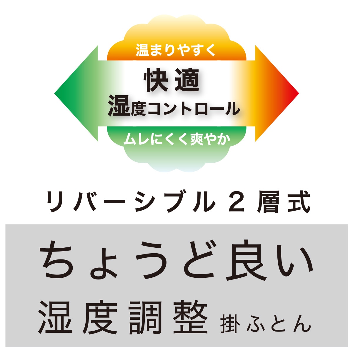 ちょうど良い湿度調整掛ふとん ダブル(K2518 D) | ニトリネット【公式