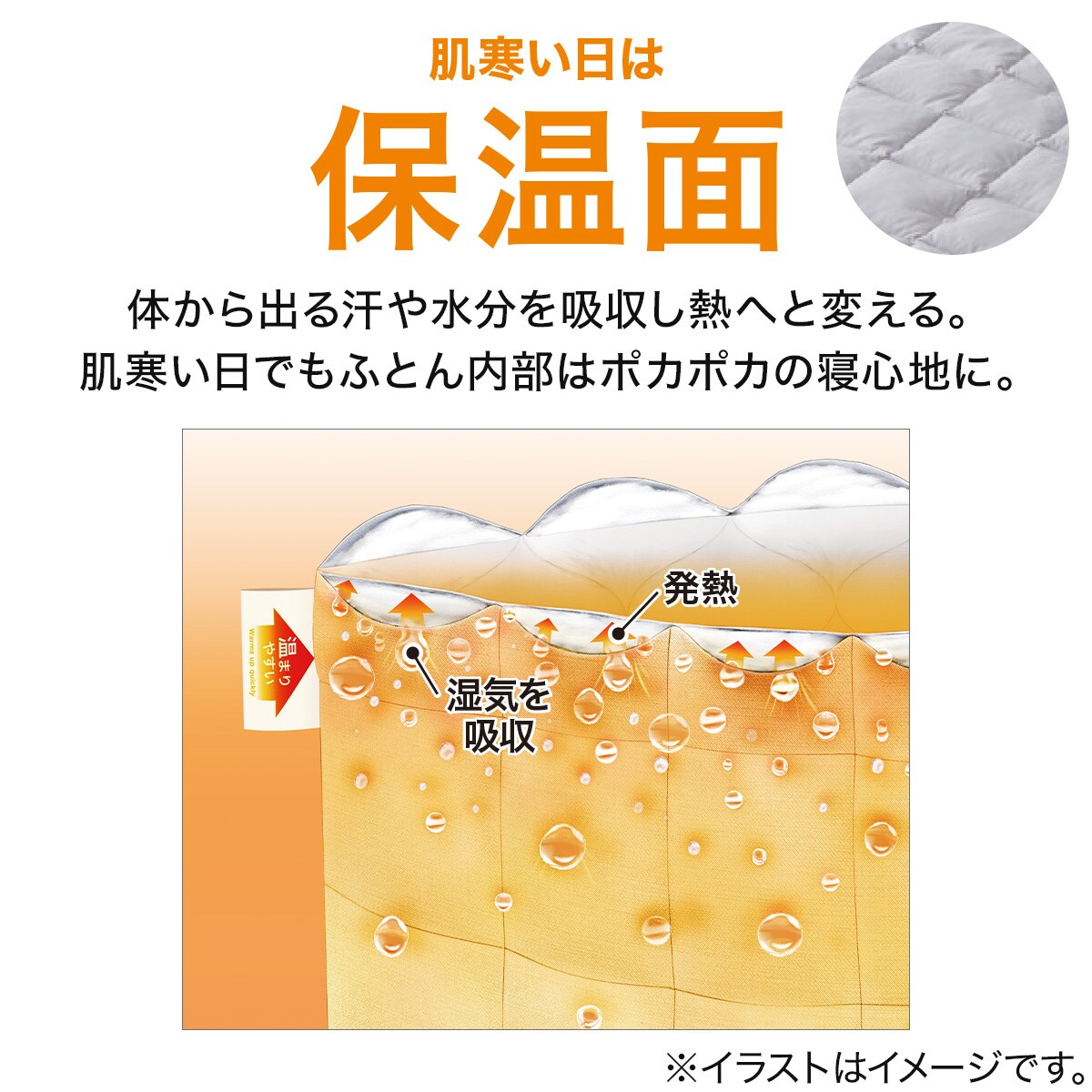 ちょうど良い湿度調整掛ふとん ダブル(K2518 D) | ニトリネット【公式