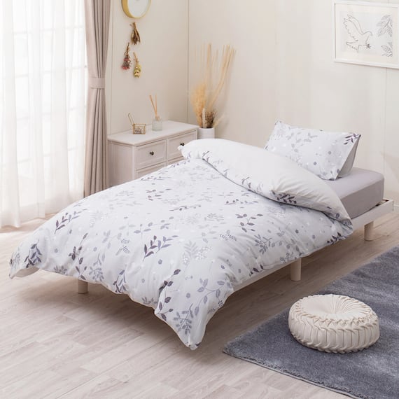 掛ふとんカバー シングル(ボタニカル グレー ST2508) 2枚目画像