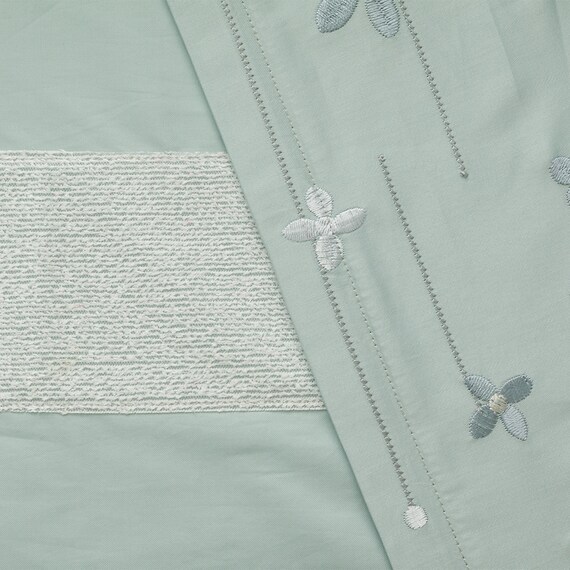 高密度サテン 掛ふとんカバー セミダブル(Nグリップ PR05BLステッチ ブルー SD) 11枚目画像