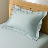 高密度サテン まくらカバー(PR05BLステッチ ブルー)