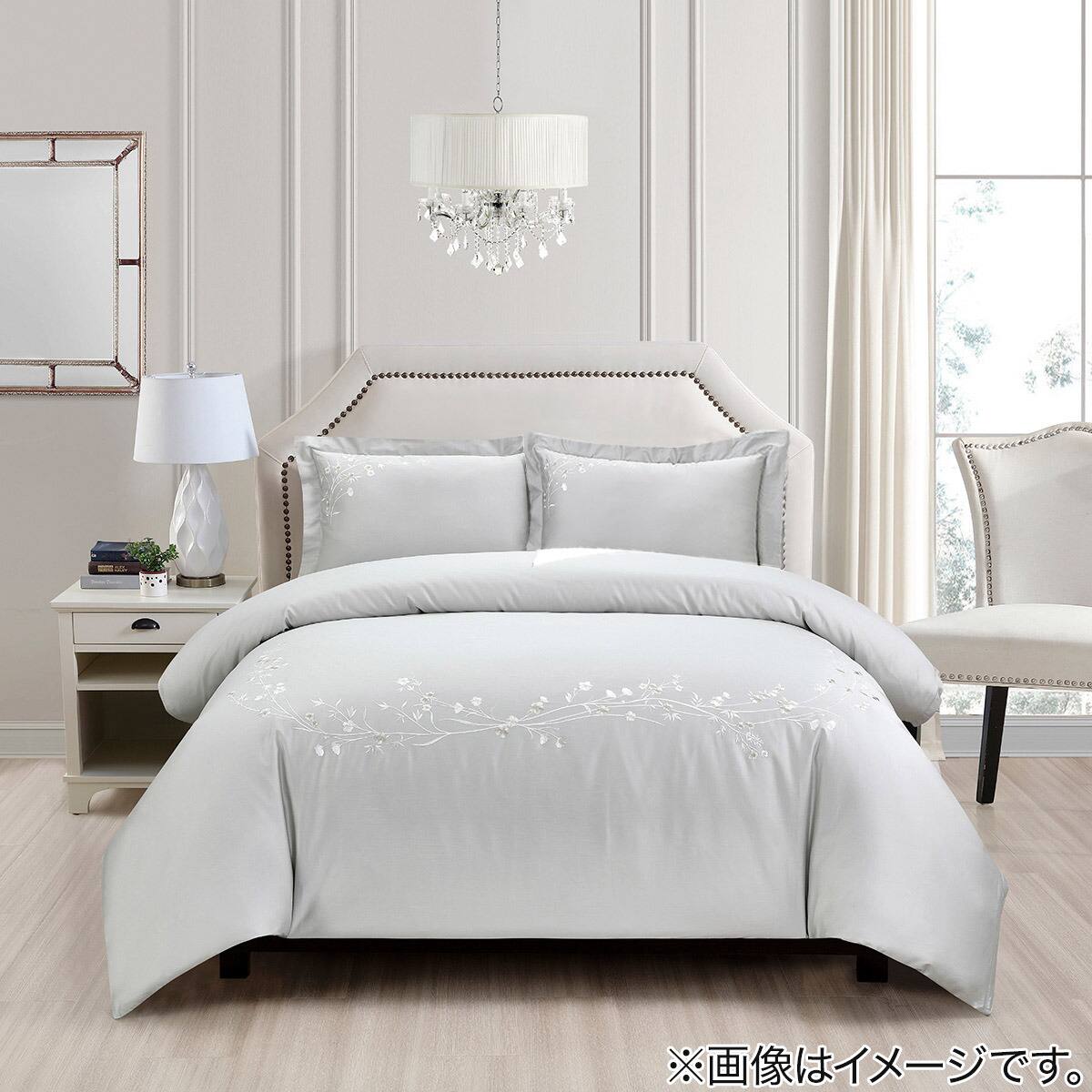 高密度サテン 掛ふとんカバー シングル(Nグリップ PR06WHステッチ