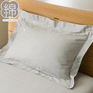 高密度サテン まくらカバー(PR06WHステッチ GY)