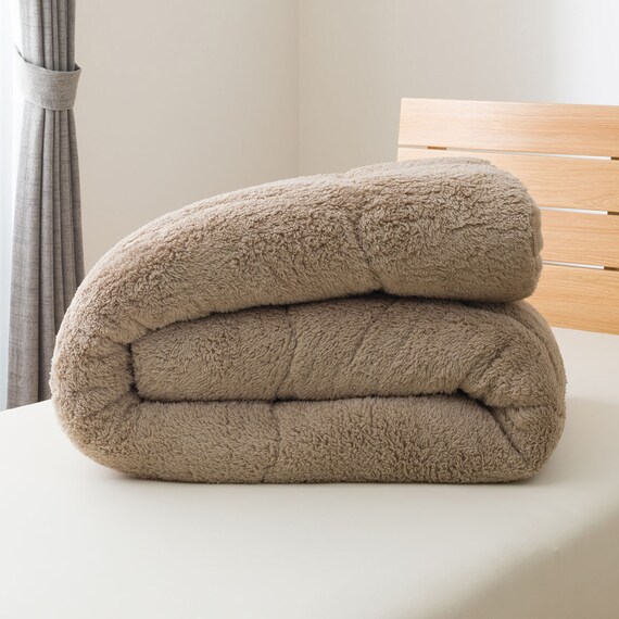 表も裏もそのまま使える 蓄熱わた入り掛けふとん ダブル(K2529 BE D) 10枚目画像