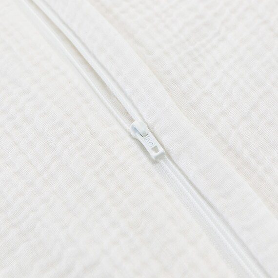 ひもなしラクラク掛け布団カバー シングル(Wガーゼ ホワイト SZ42 S) 6枚目画像