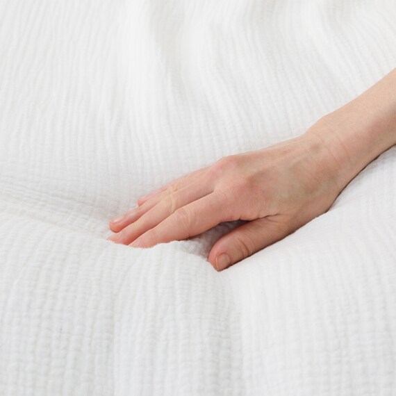 ひもなしラクラク掛け布団カバー シングル(Wガーゼ ホワイト SZ42 S) 8枚目画像