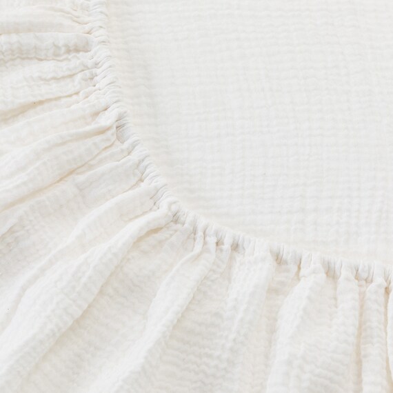 マルチすっぽりシーツ シングル(Wガーゼ ホワイト SZ42 S) 4枚目画像