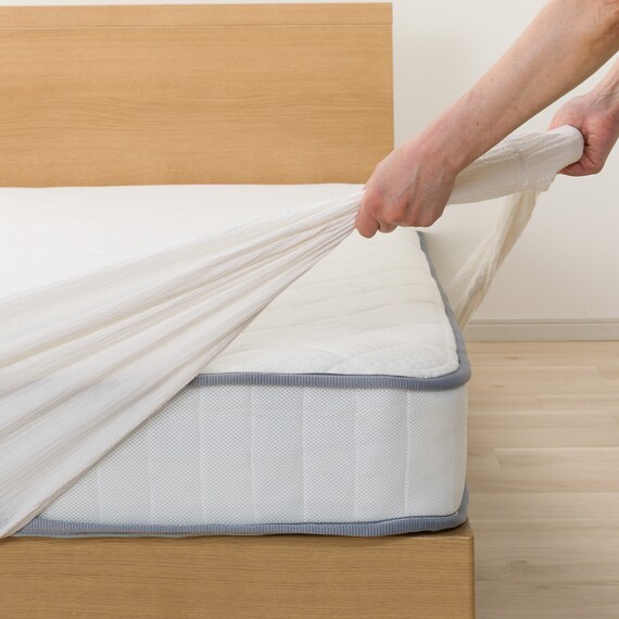 マルチすっぽりシーツ シングル(Wガーゼ ホワイト SZ42 S) 5枚目画像