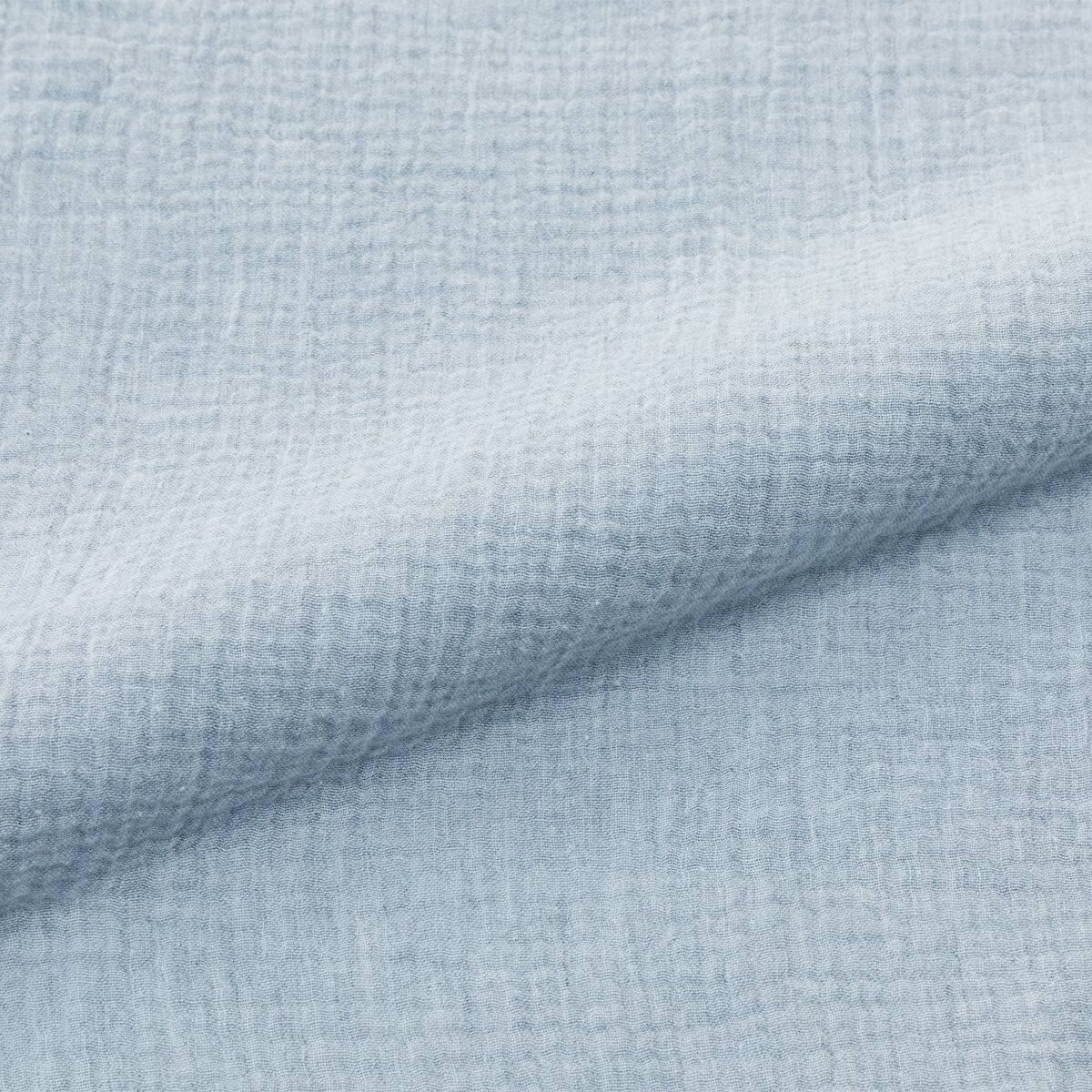 ひもなしラクラク掛け布団カバー シングル(Wガーゼ ブルー SZ42 S