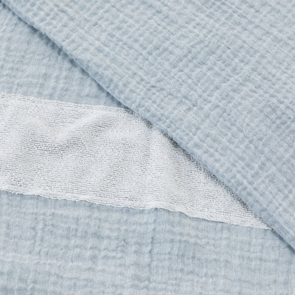 ひもなしラクラク掛け布団カバー シングル(Wガーゼ ブルー SZ42 S ひもなしラクラク掛け布団カバー シングル(Wガーゼ ブルー SZ42 S