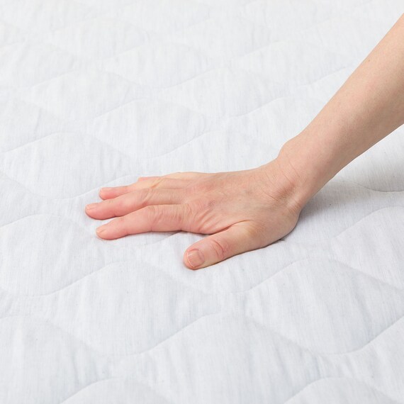 敷きパッド セミダブル(コットンガーゼ SD ライトグレー T05) 9枚目画像