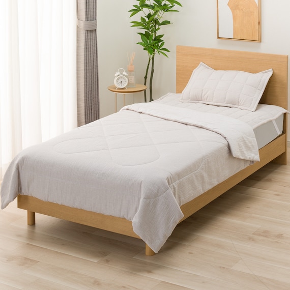 敷きパッド シングル(コットンフレンチリネン S モカ S2619) 6枚目画像