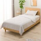 BOXパッド セミダブル(コットンフレンチリネン SD モカ S2619) 6枚目画像