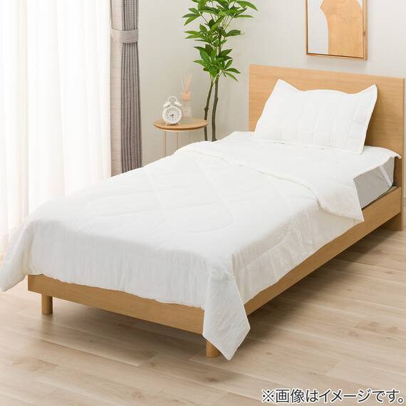 肌ふとん シングル(コットンフレンチリネン S ホワイト S2619) 5枚目画像