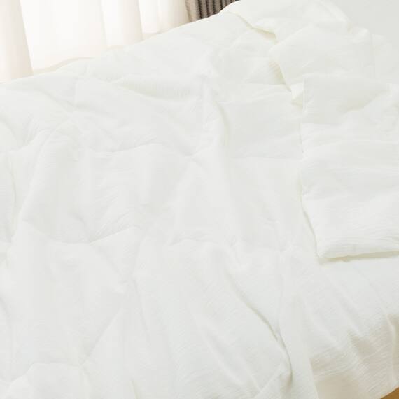 肌ふとん シングル(コットンフレンチリネン S ホワイト S2619) 9枚目画像