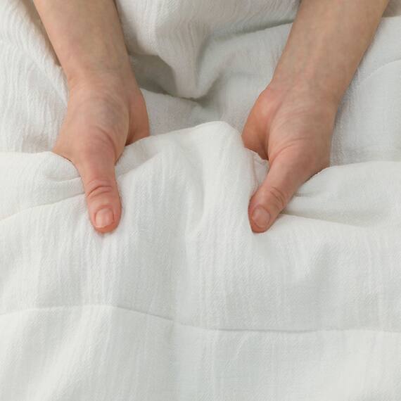 肌ふとん シングル(コットンフレンチリネン S ホワイト S2619) 10枚目画像