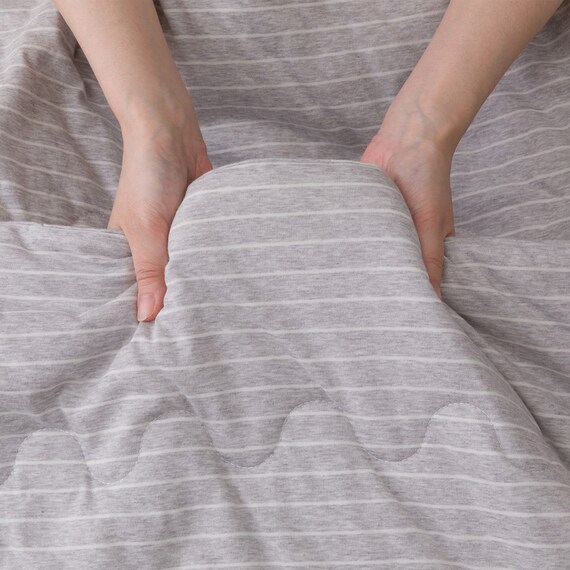 肌ふとん シングル(ひんやりコットン S グレー S2620) 4枚目画像