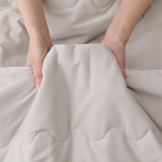 肌ふとん シングル(さらリラ S グレー S2629) 6枚目画像