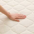 敷パッド シングル(オーガニックコットン混 OG2 S ライトベージュ T01) 9枚目画像