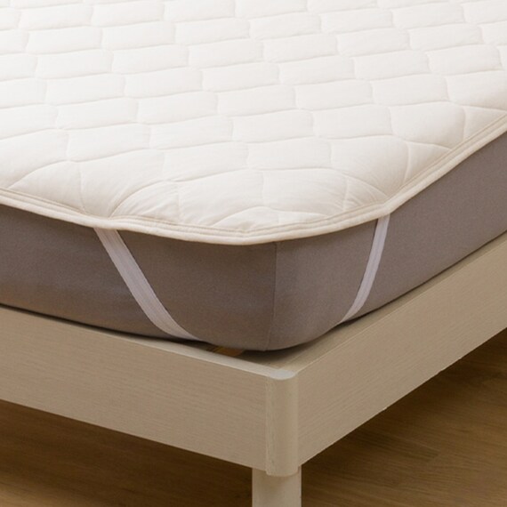 敷パッド シングル(オーガニックコットン混 OG2 S ライトベージュ T01) 11枚目画像