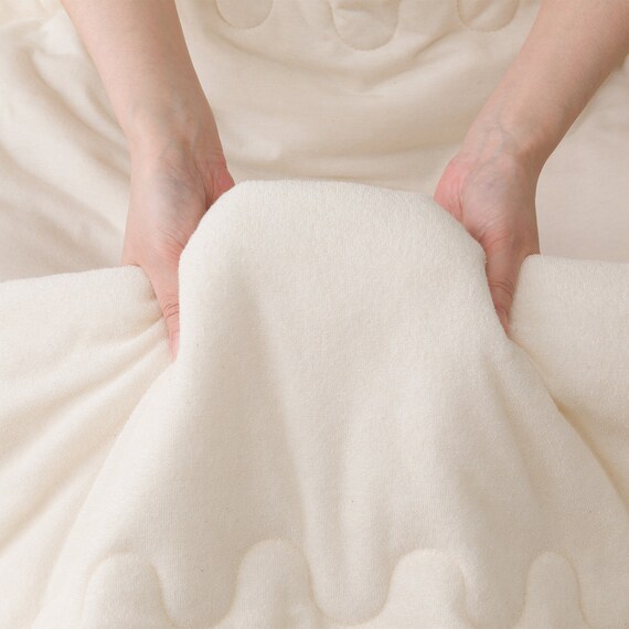 肌布団 シングル(オーガニックコットン混 OG4 ライトベージュ T01) 8枚目画像