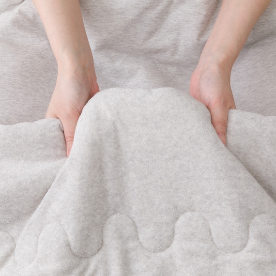 肌ふとん シングル(オーガニックコットン混4 S グレー T01) 7枚目画像