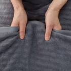 タオルケット ダブル(厚手ボリューム D グレー S2638) 9枚目画像