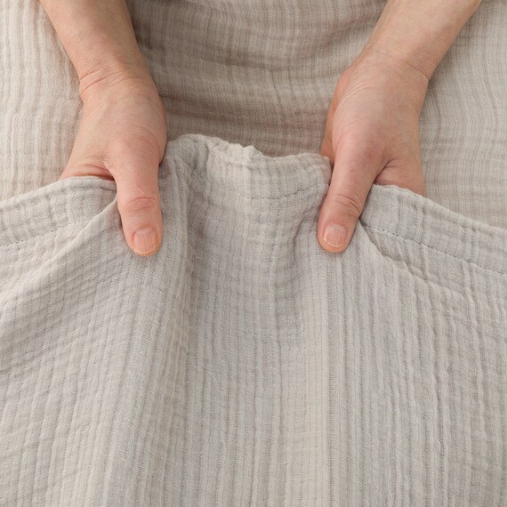 タオルケット4重ガーゼ シングル(S モカ S2647) 6枚目画像