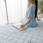 両面使える 敷きパッド シングル(Nクール ブルー S2601) 8枚目画像