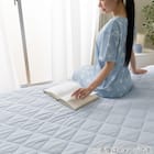 両面使える 敷きパッド シングル(Nクール ブルー S2601) 8枚目画像