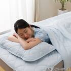 両面使える 敷きパッド シングル(Nクール ブルー S2601) 9枚目画像