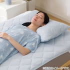 両面使える 敷きパッド シングル(Nクール ブルー S2601) 10枚目画像