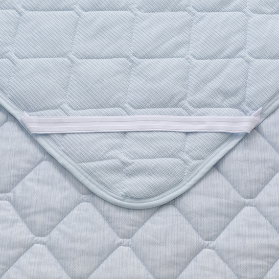 両面使える 敷きパッド シングル(Nクール ブルー S2601) 16枚目画像