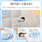 両面使える 敷きパッド シングル(Nクール クロスリーフ S2601) 4枚目画像