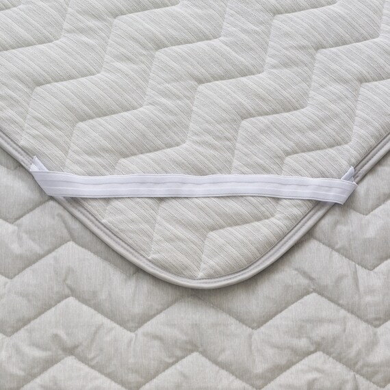 両面使える 敷きパッド シングル(Nクール極冷 グレー S2603) 18枚目画像