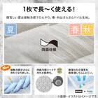 両面使える 敷きパッド クイーン(Nクール極冷 グレー S2603) 4枚目画像